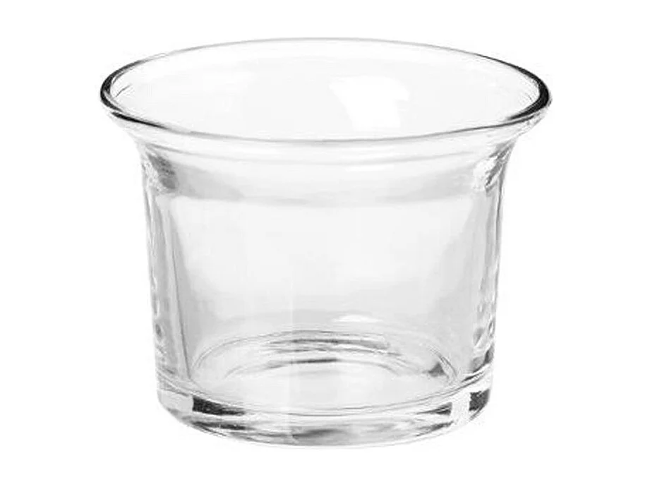 Photophore en Verre "Évasé" 5cm Transparent