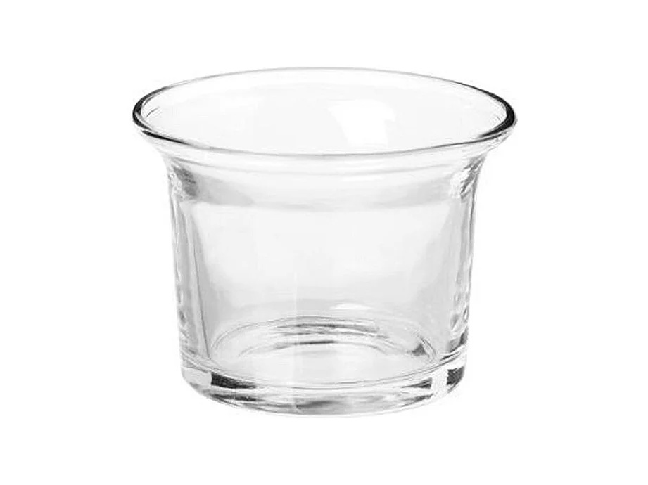 Photophore en Verre "Évasé" 5cm Transparent