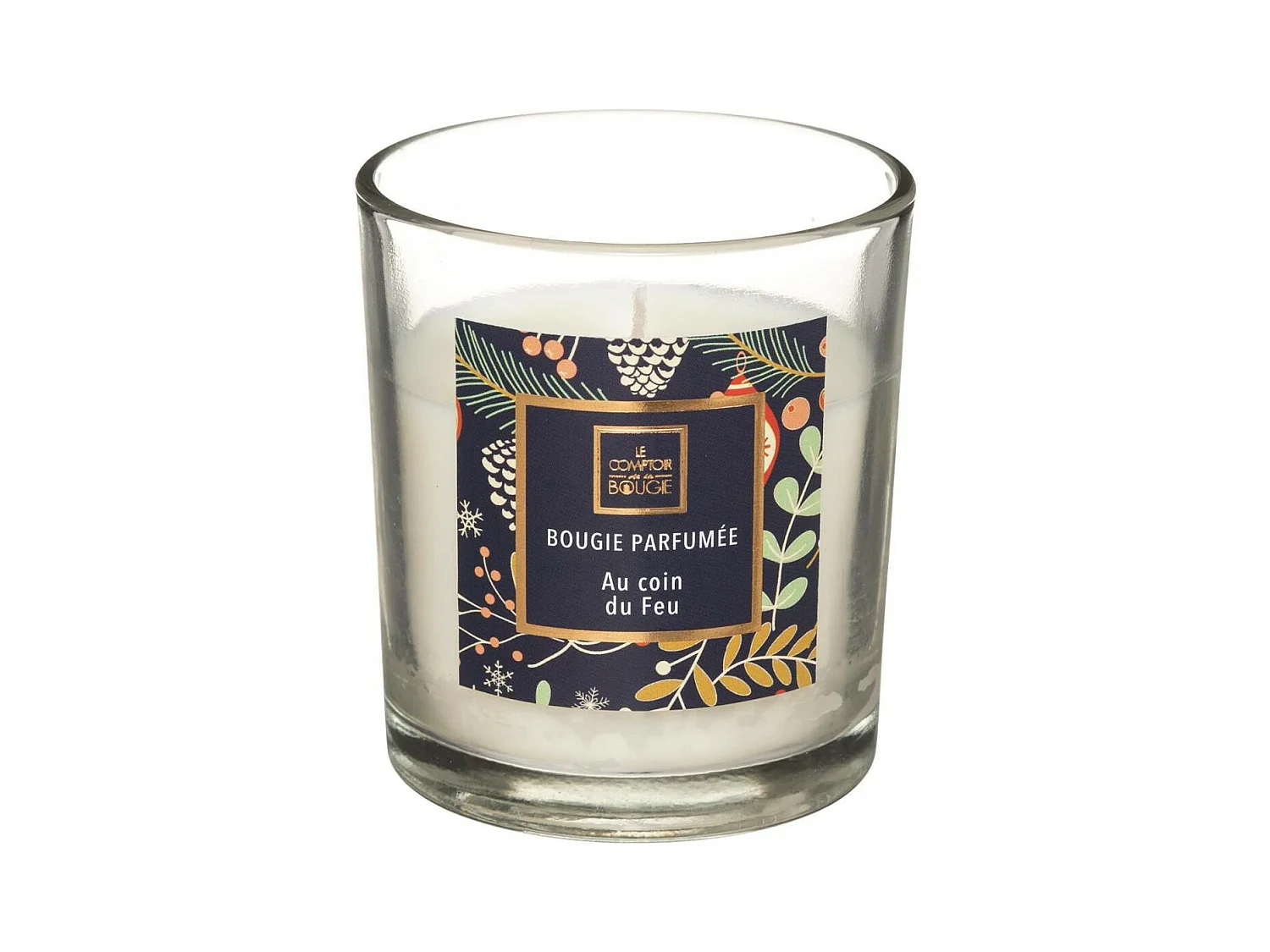 Bougie Parfumée en Verre "Neda" 8cm Au Coin du Feu