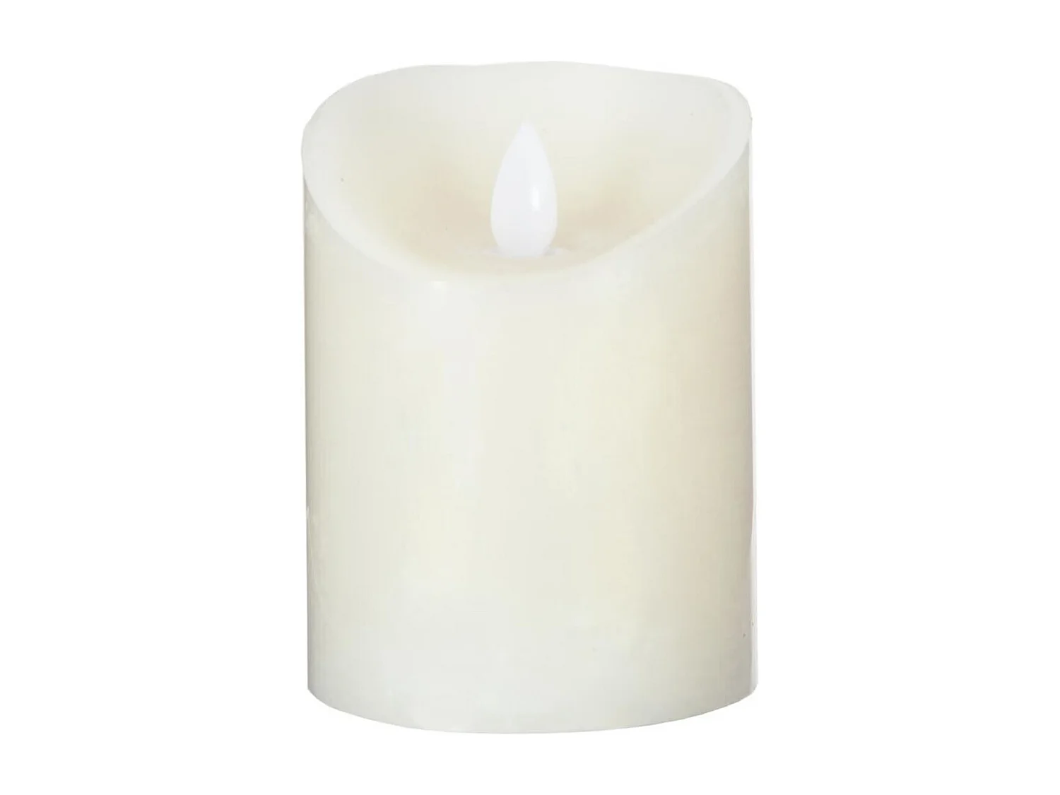 Bougie Led Flamme Vacillante "Vela" 205g Blanc