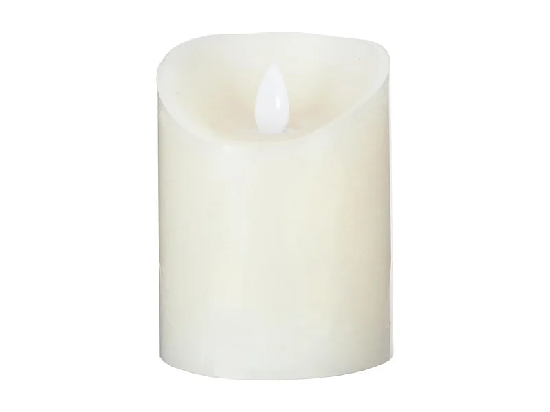 Bougie Led Flamme Vacillante "Vela" 205g Blanc