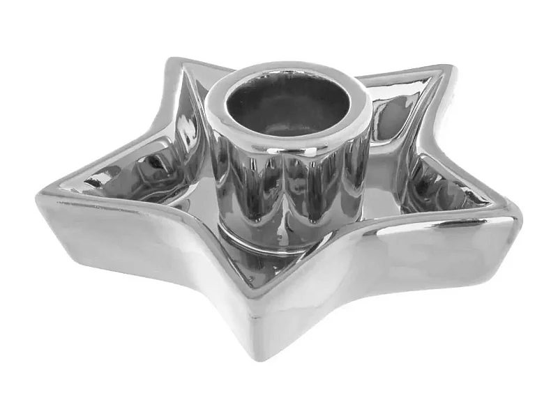 Photophore Étoile "La Maison des Couleurs" 10cm Argent