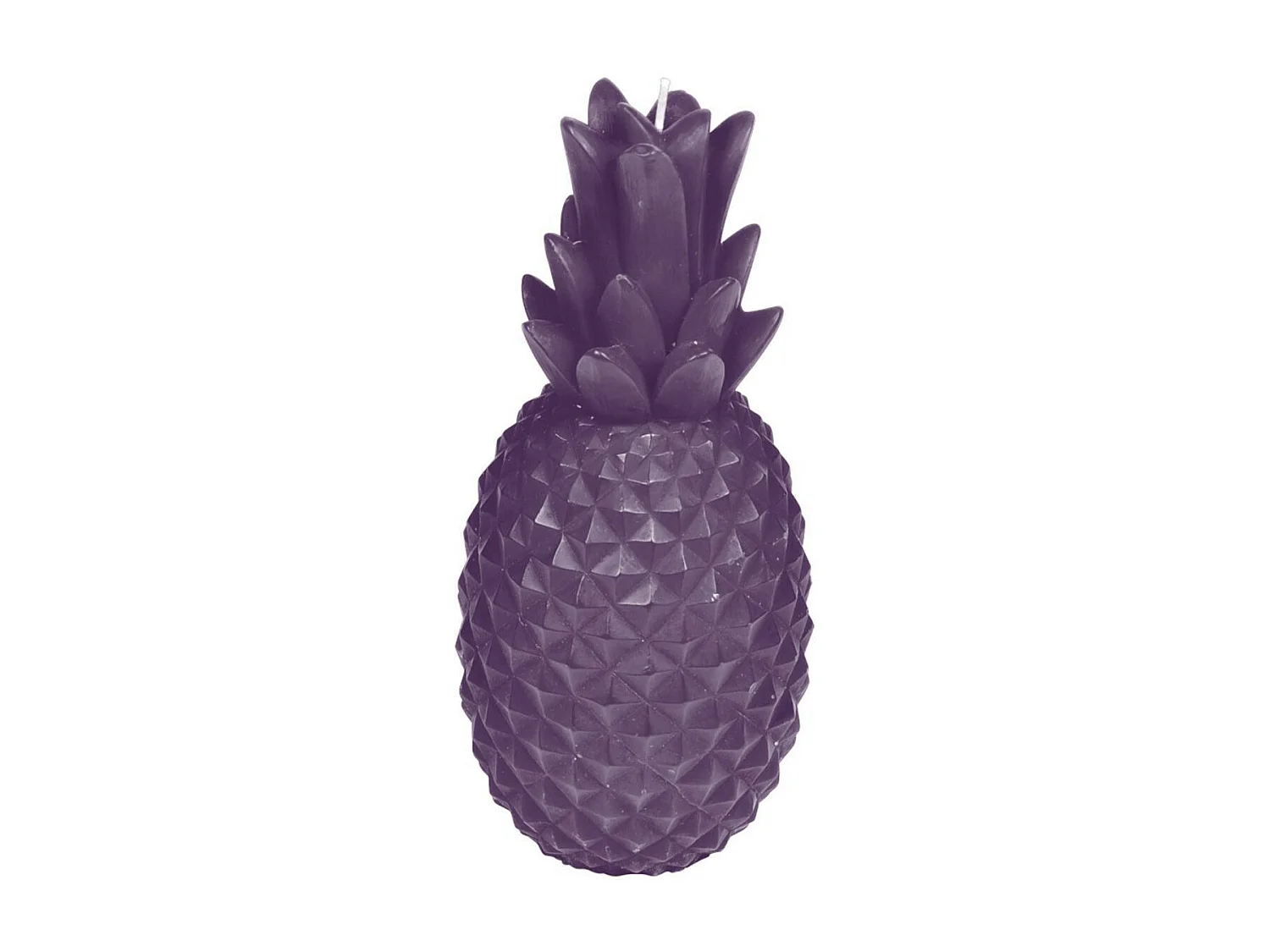 Bougie Déco "Ananas Tropical" 20cm Violet