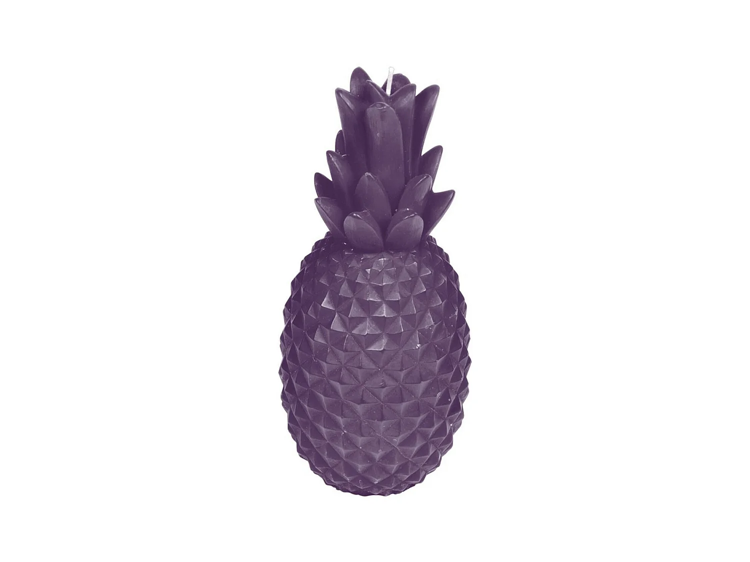 Bougie Déco "Ananas Tropical" 20cm Violet