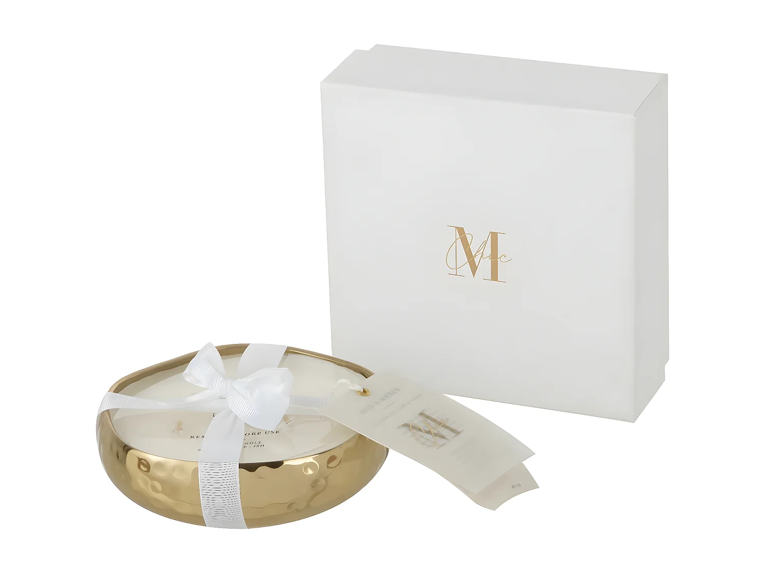 Bougie Parfumée Déco "Livia" 19cm Oud Amber