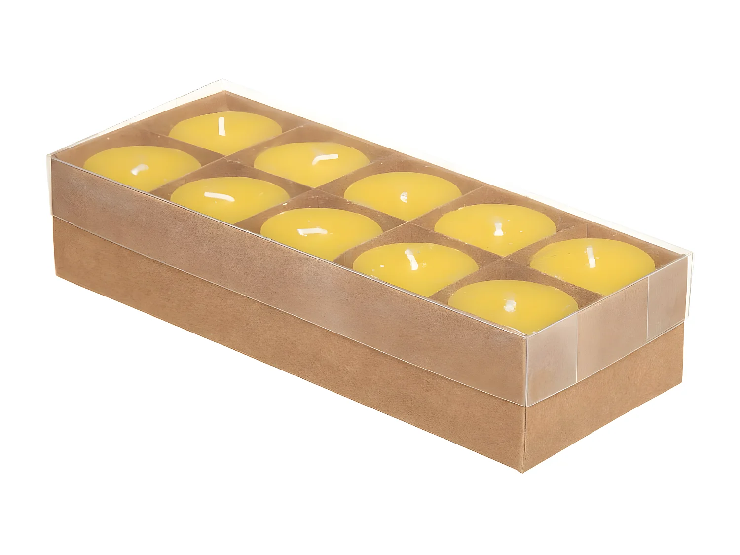 Lot de 10 Bougies "Générique" 4cm Citronnelle