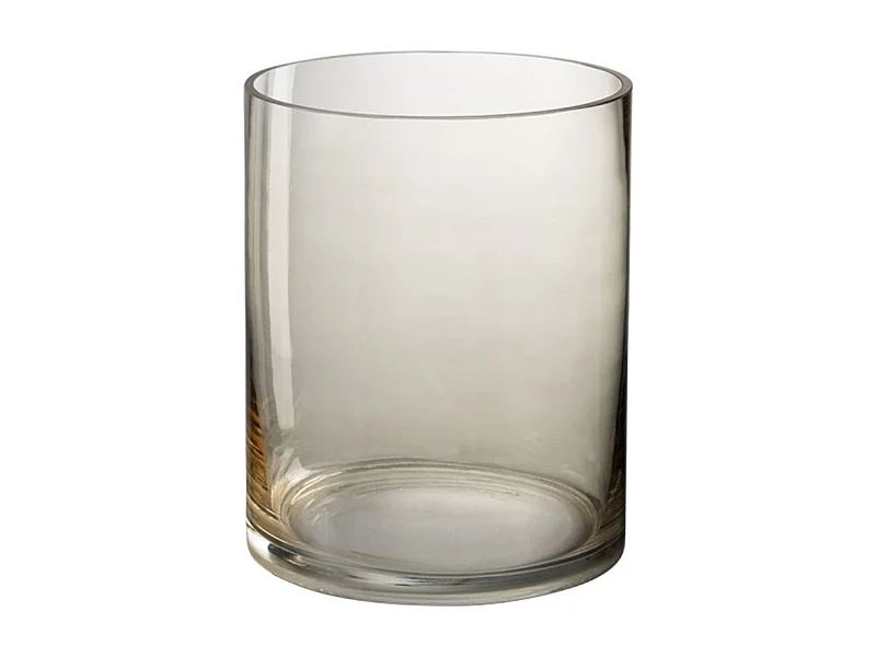 Photophore Rond Design Verre "Wils" 25cm Beige