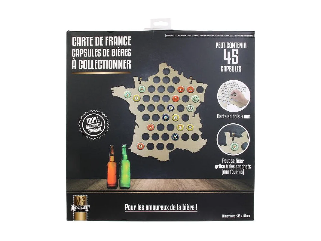 Carte De France Capsules De Biere2