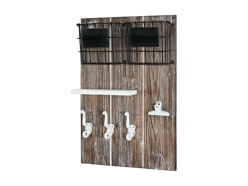 Tableau Mémo en Bois "Vintage" 55cm Naturel