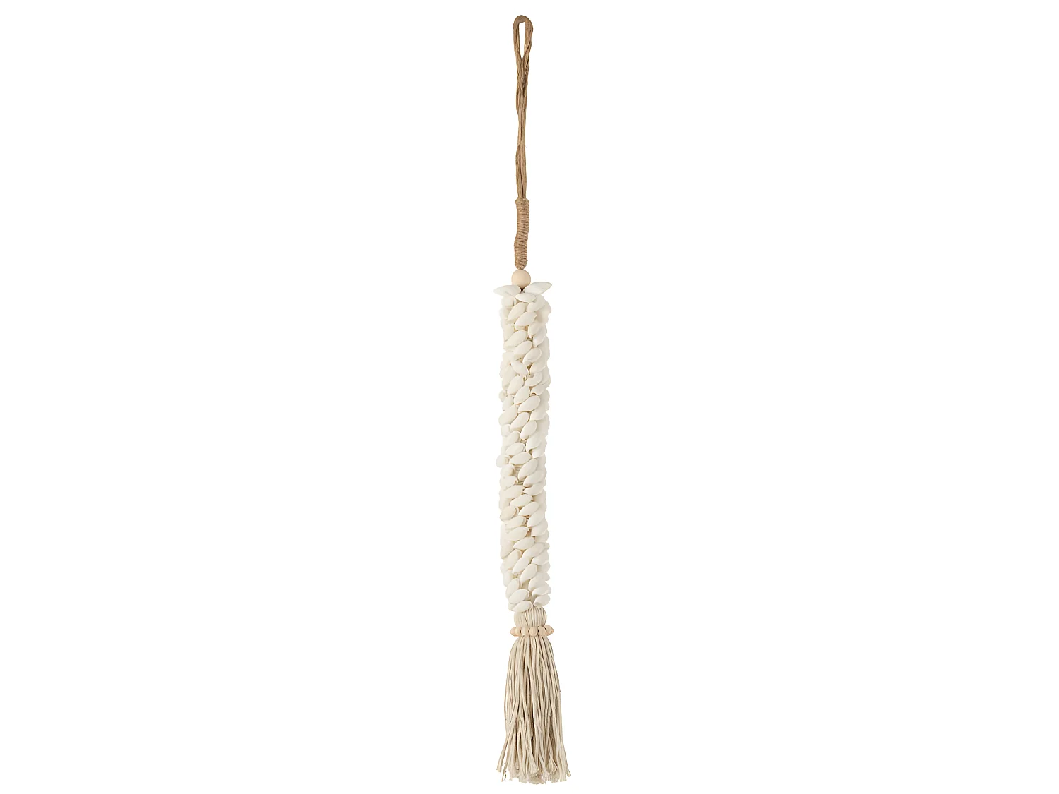 Suspension en Corde "Coquillages" 60cm Naturel