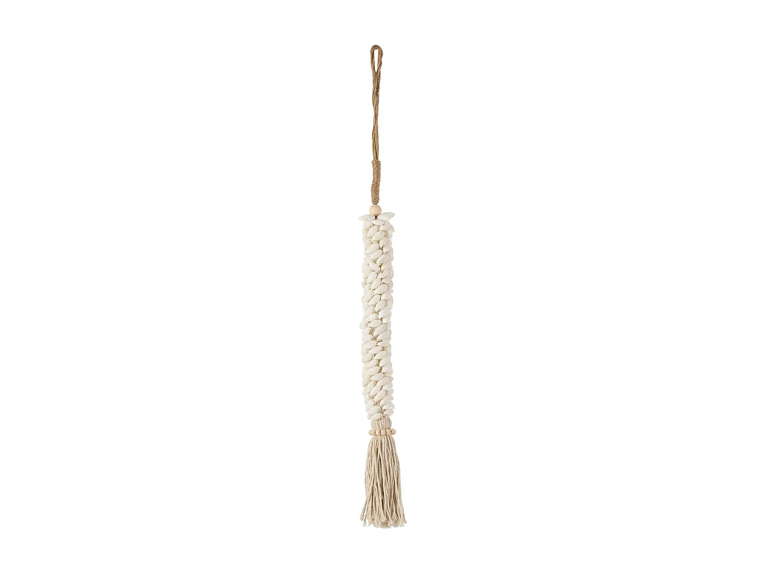 Suspension en Corde "Coquillages" 60cm Naturel