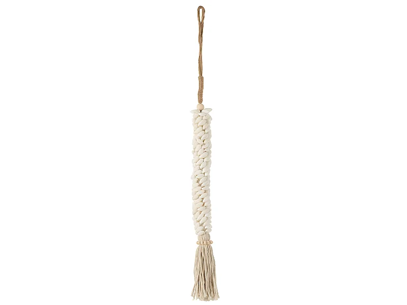 Suspension en Corde "Coquillages" 60cm Naturel
