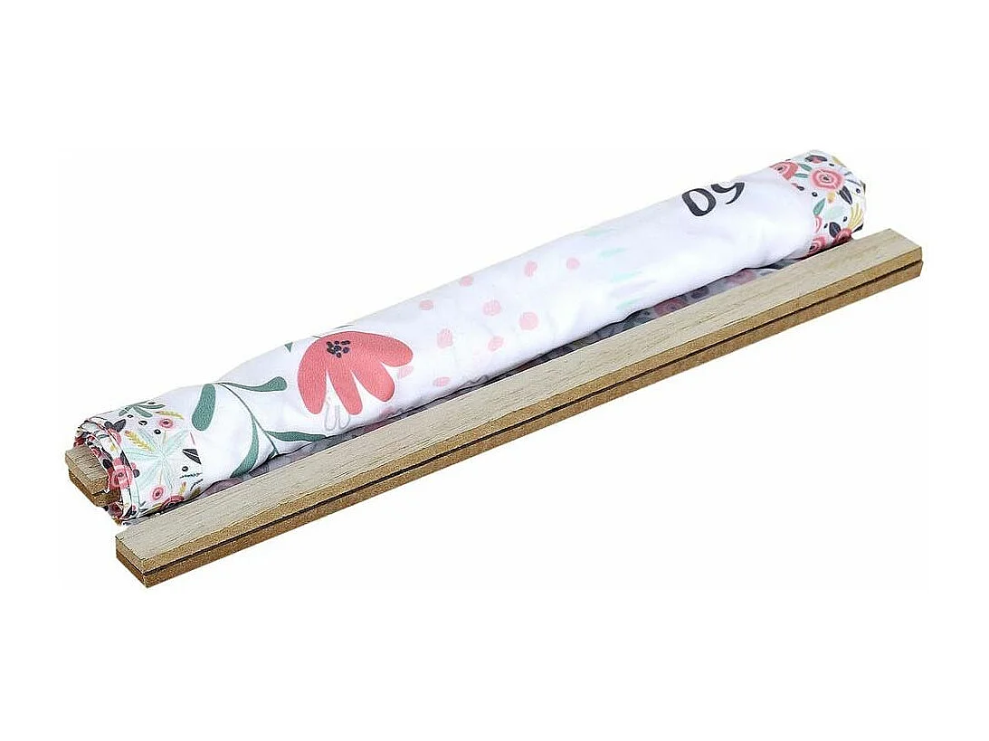 Toise à Motifs "Little Princesse" 146cm Blanc & Rose