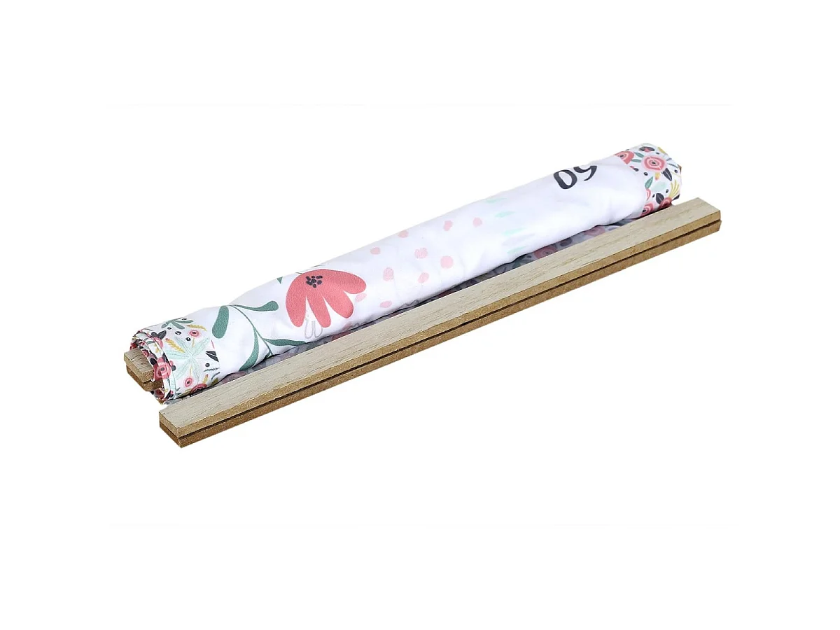 Toise à Motifs "Little Princesse" 146cm Blanc & Rose