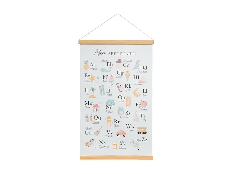 Décoration Murale Enfant "Bi Face" 60cm Multicolore