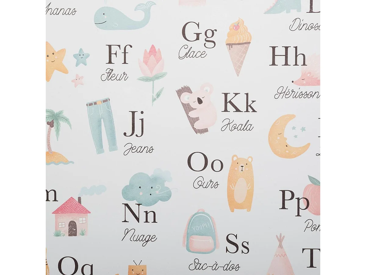 Décoration Murale Enfant "Bi Face" 60cm Multicolore