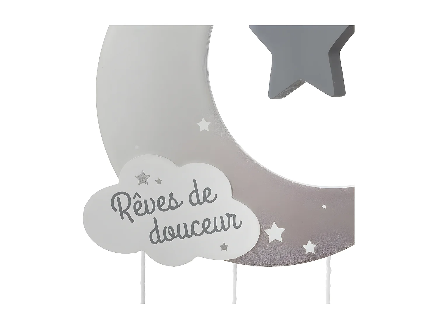 Suspension Enfant "Lune" 43cm Gris