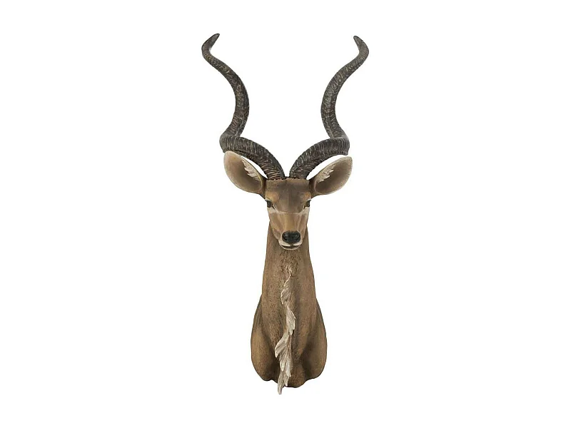 Trophée Mural "Tête d'Antilope" 85cm Marron