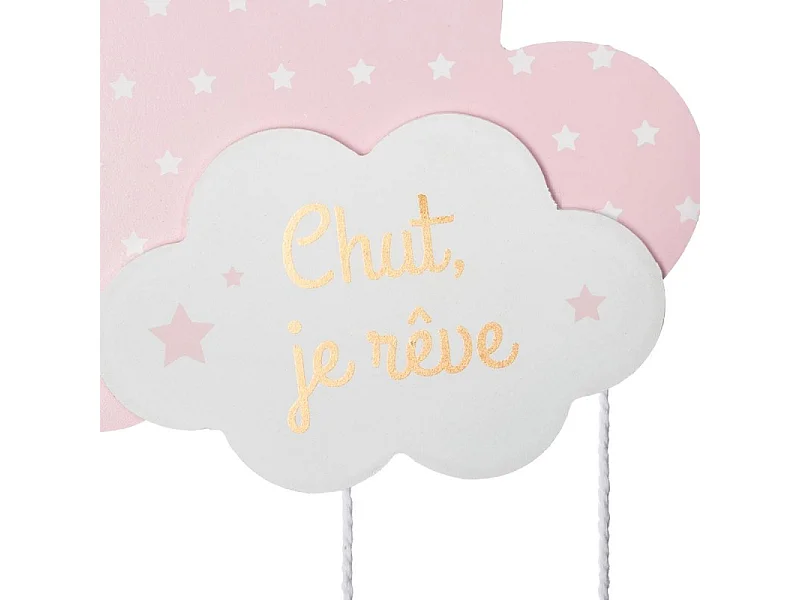 Suspension Enfant "Nuage" 57cm Rose