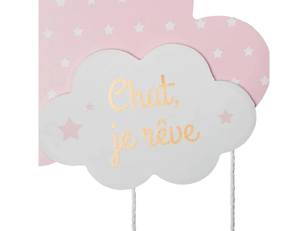 Suspension Enfant "Nuage" 57cm Rose