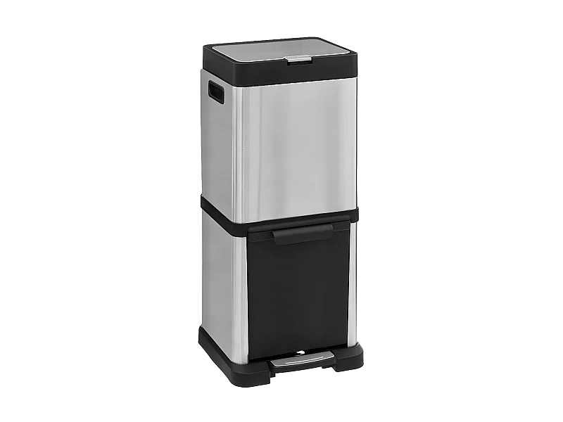 Abfalltrennungsbehälter aus Metall 20L + 14L 78 x 30,5 x 29 cm