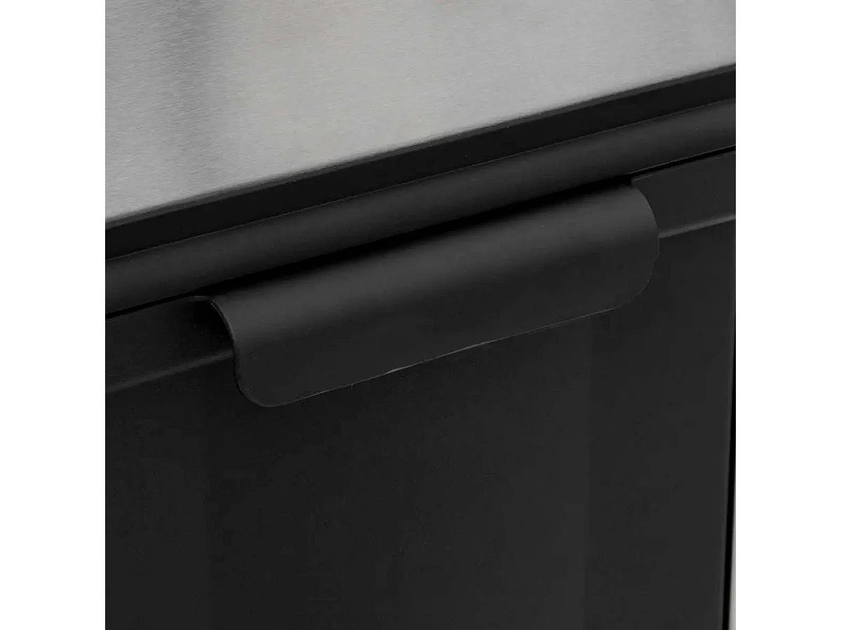 Papelera de Reciclaje en Metal 20L + 14L 78 x 30,5 x 29 cm