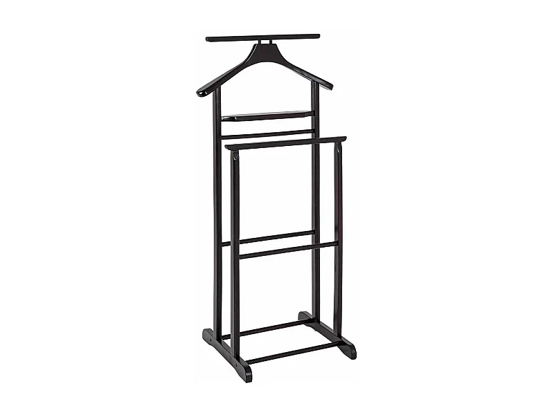 Valet de Chambre en Bois "Veoh" 102cm Marron Foncé