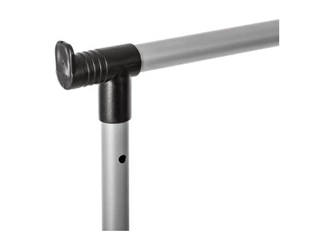 Cabide Duplo Extensível Preto 160x80 cm