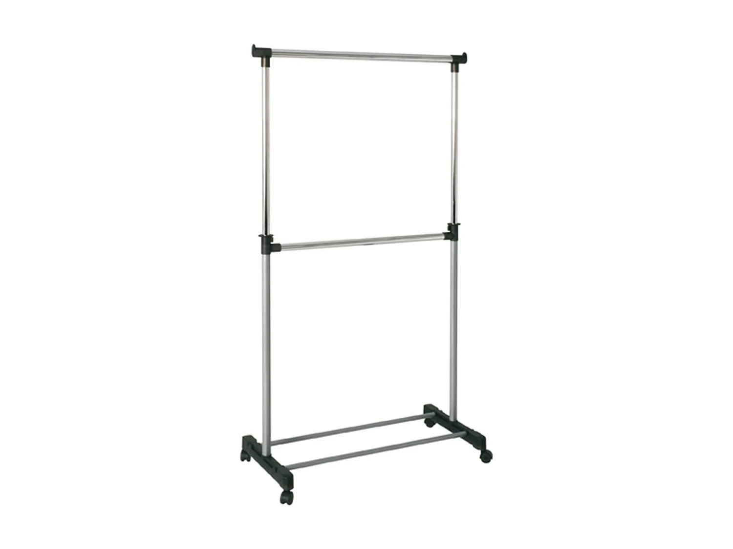 Portant à Vêtements "Penderie" 210cm Argent