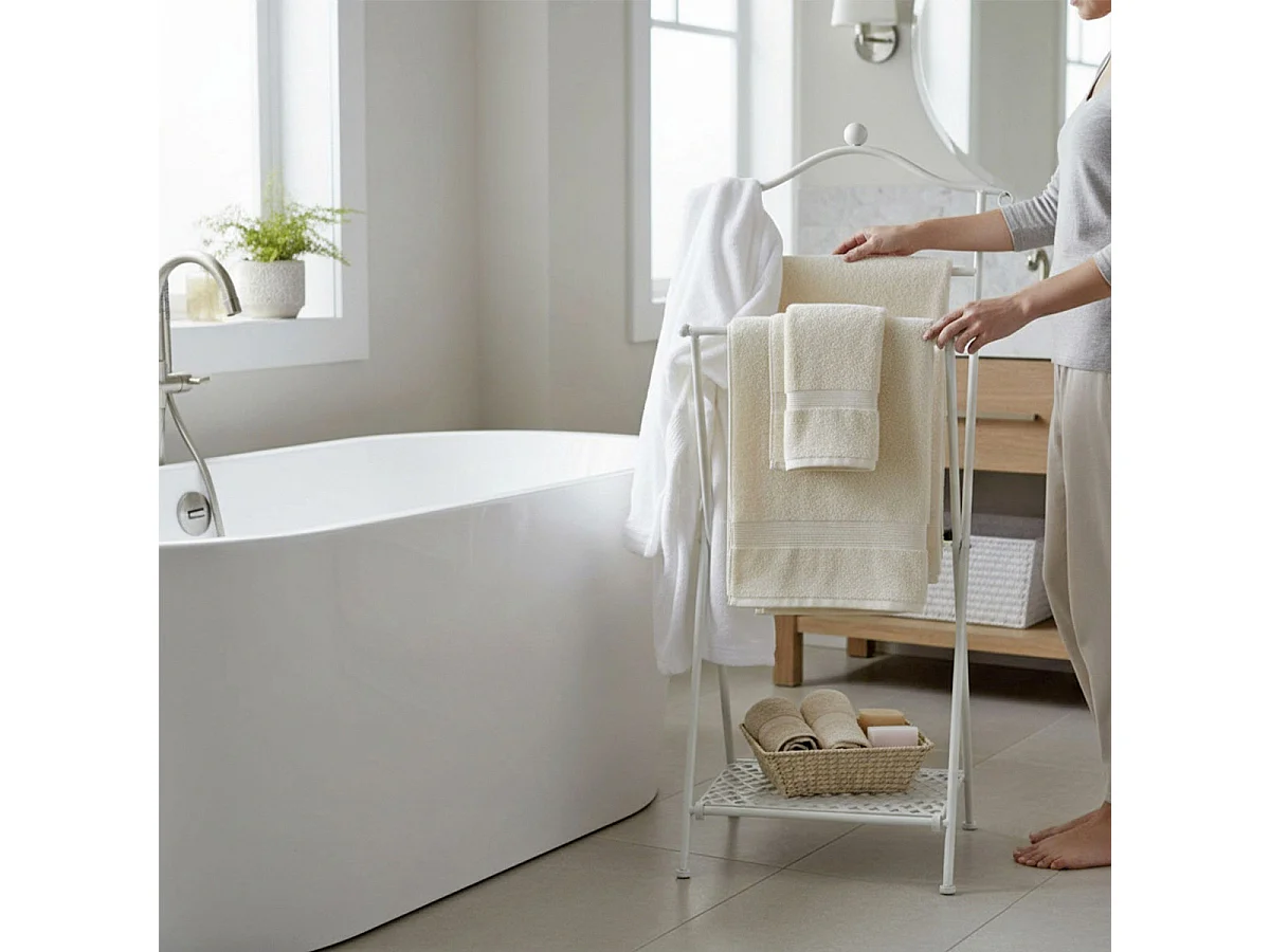 Valet de Chambre Vintage "Mia" 98cm Blanc