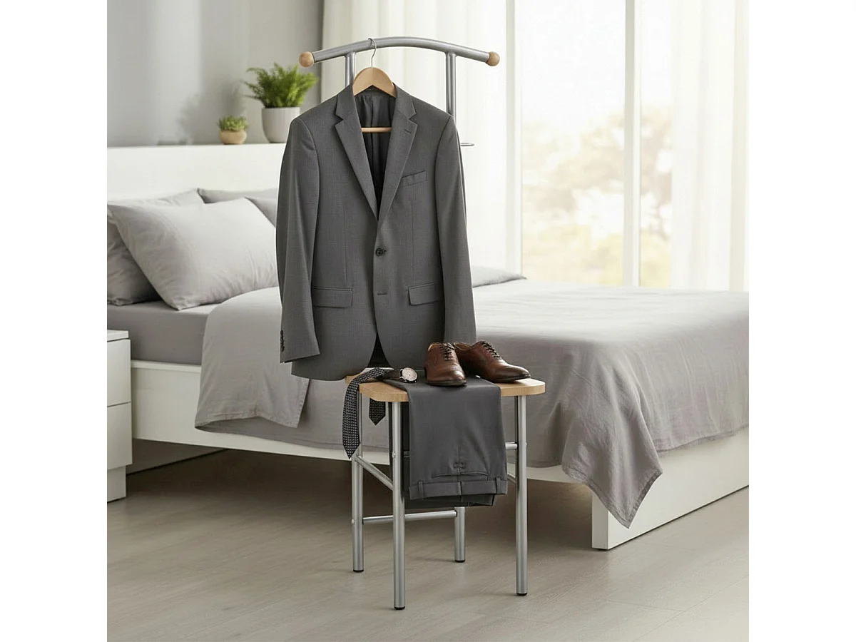 Valet de Chambre & Assise "Remo" 119cm Naturel