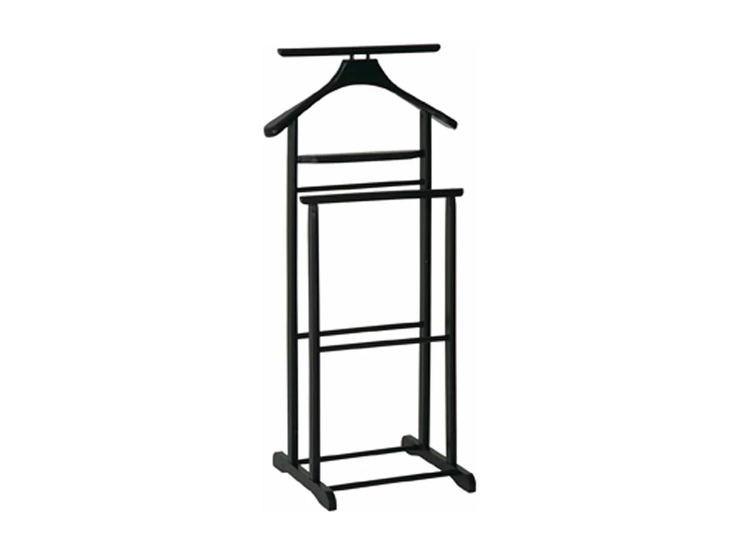 Valet de Chambre en Bois "Veoh" 102cm Noir