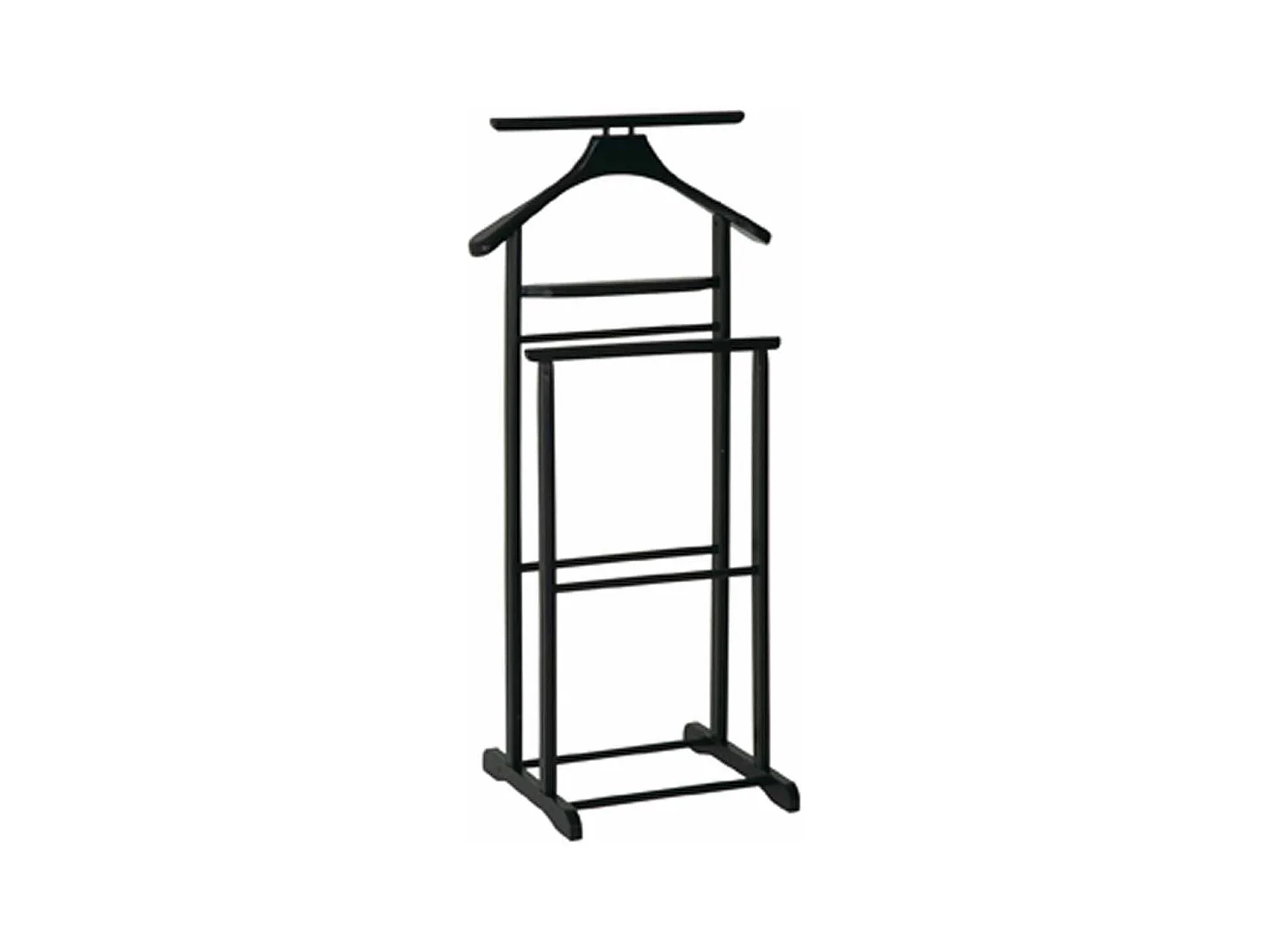Valet de Chambre en Bois "Veoh" 102cm Noir