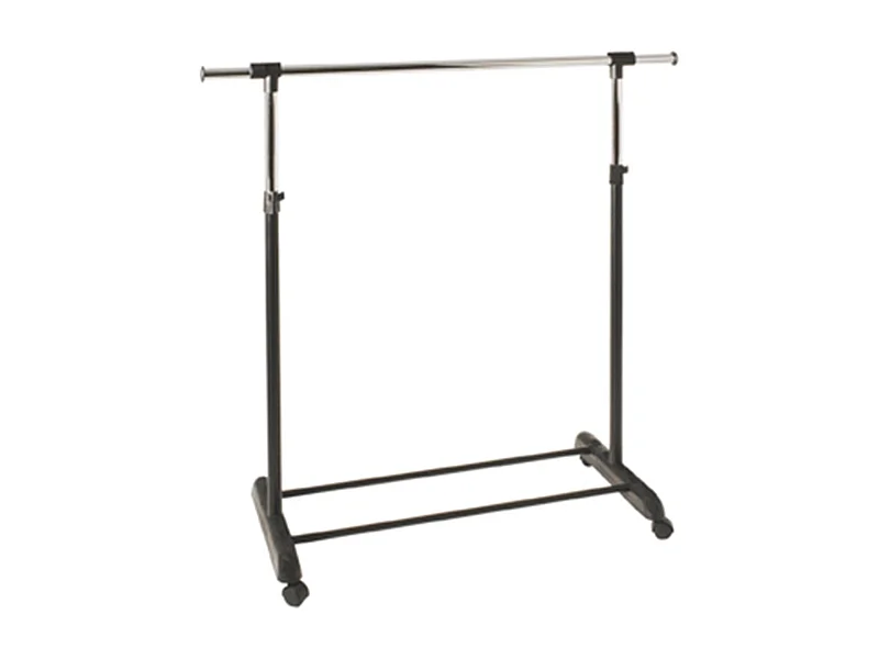 Portant à Vêtements "Clothes" 170cm Chromé & Noir