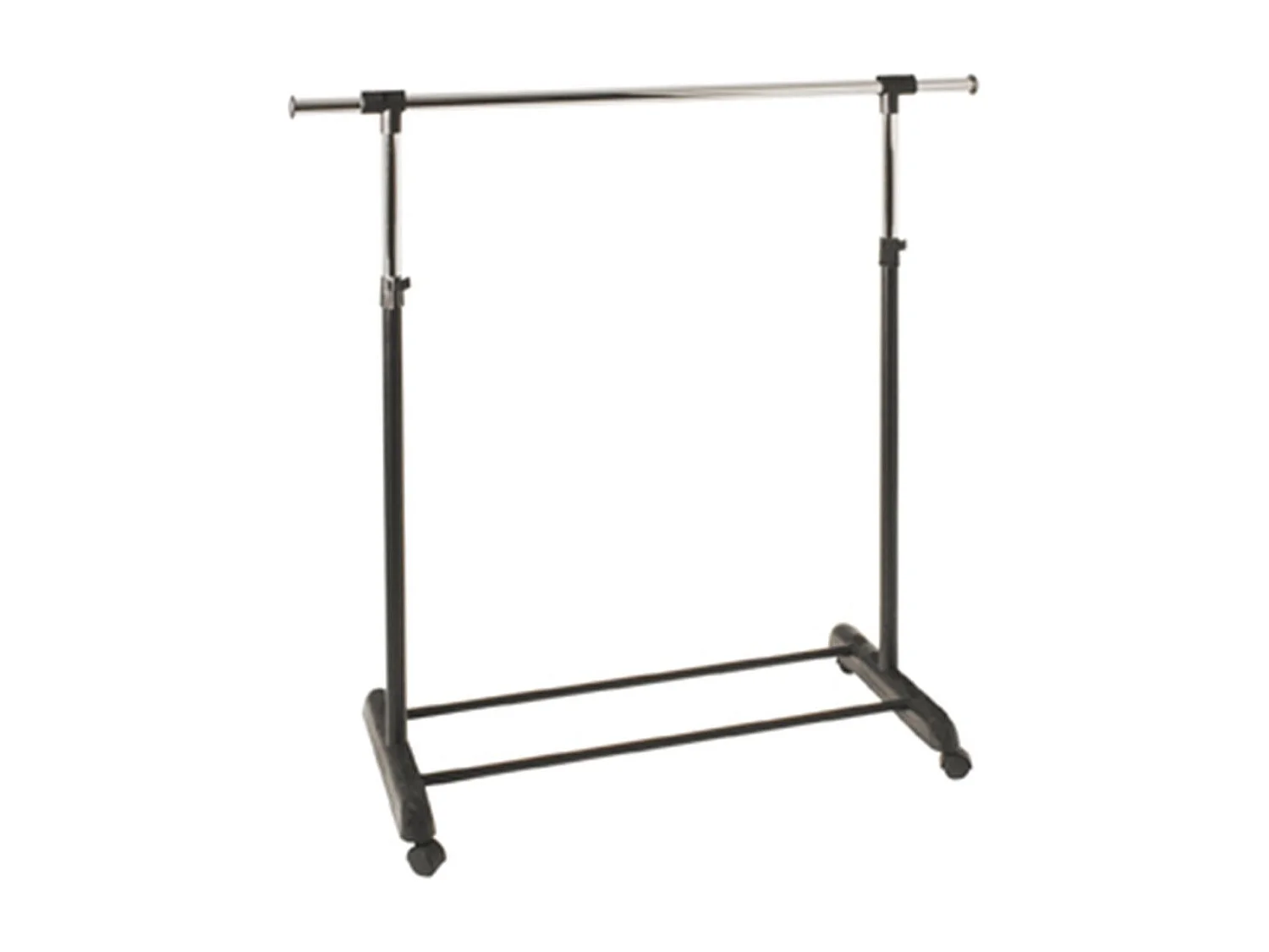 Portant à Vêtements "Clothes" 170cm Chromé & Noir