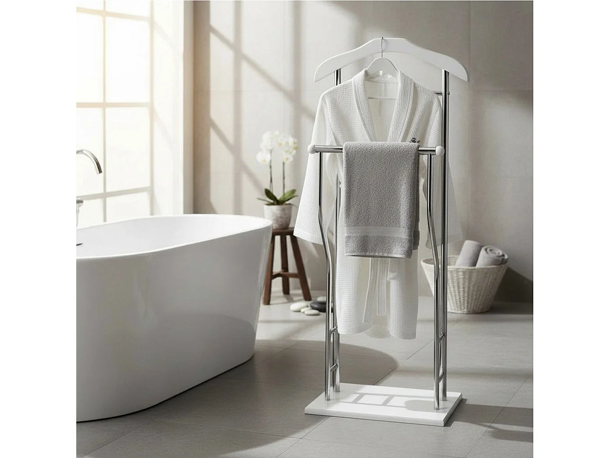 Valet de Chambre Déco "Hava" 110cm Blanc