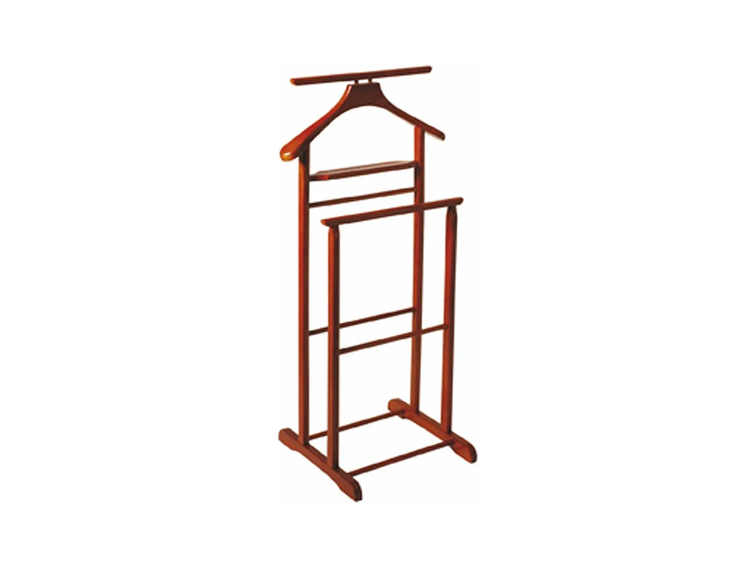 Valet de Chambre en Bois "Veoh" 102cm Cerisier