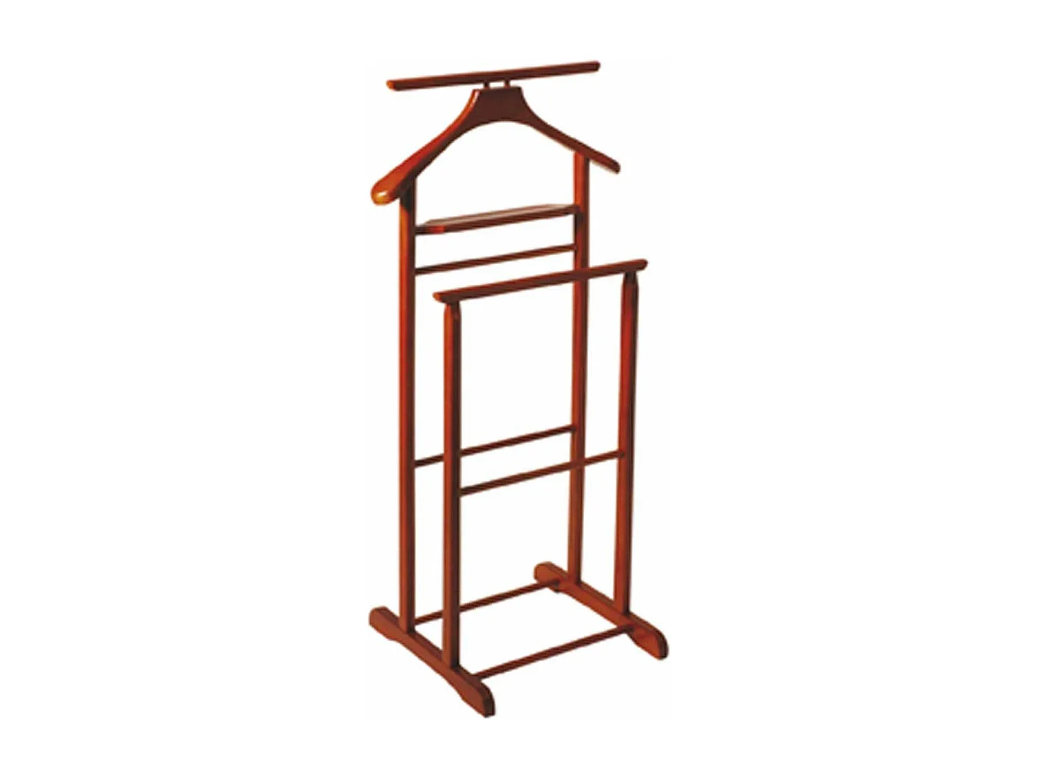 Valet de Chambre en Bois "Veoh" 102cm Cerisier