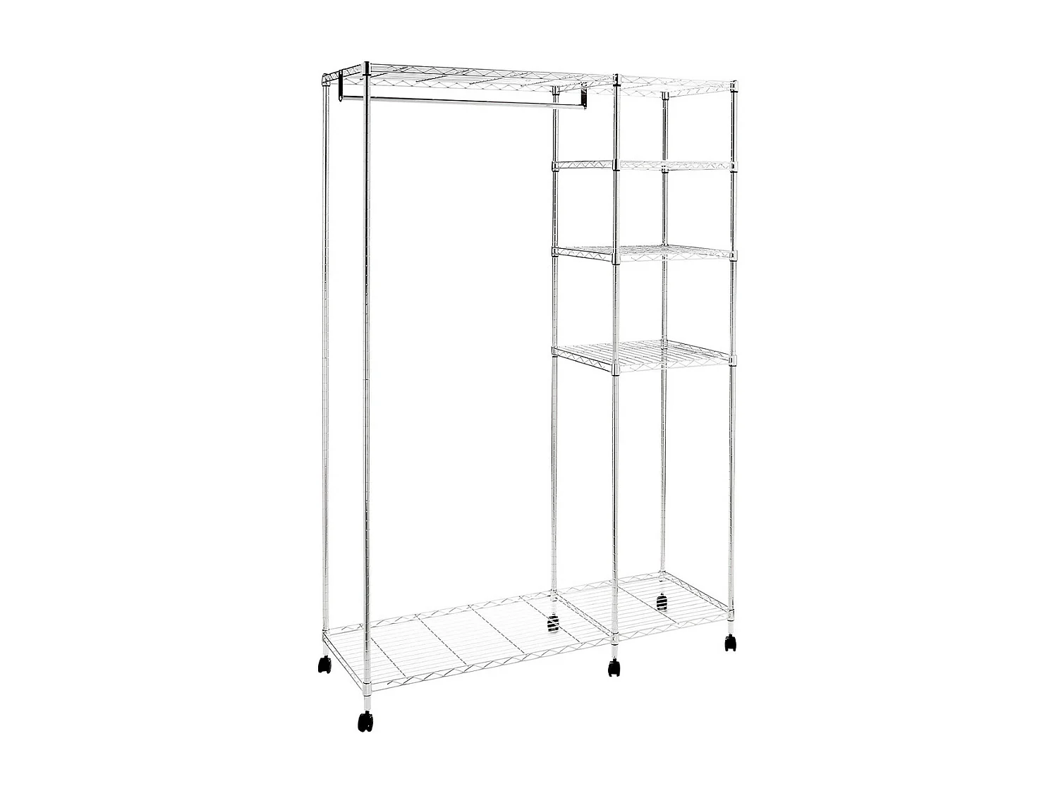 Portant à Vêtements Design "Badis" 181cm Argent