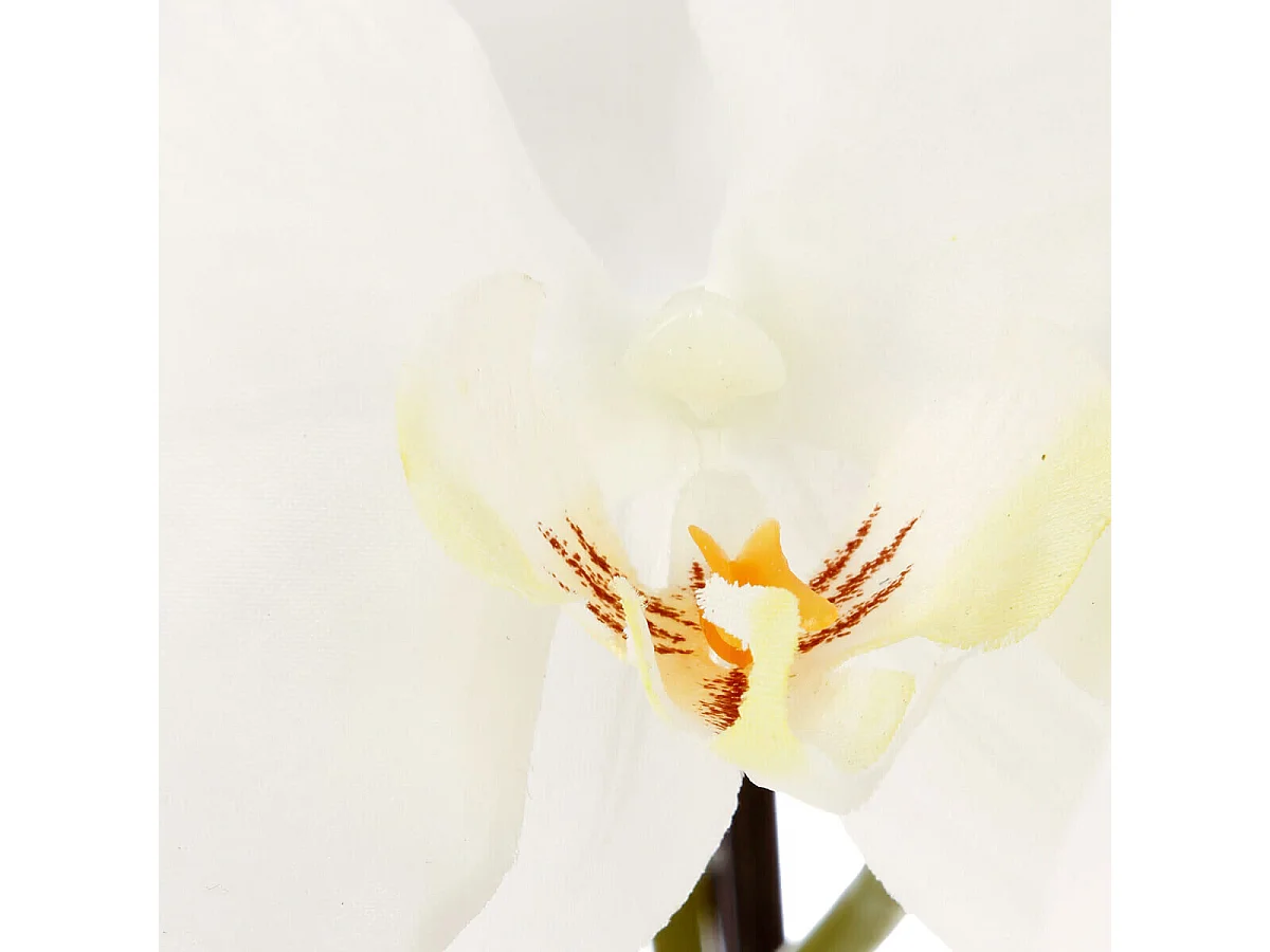 Fleur Artificielle en Pot "Orchidée" 115cm Blanc