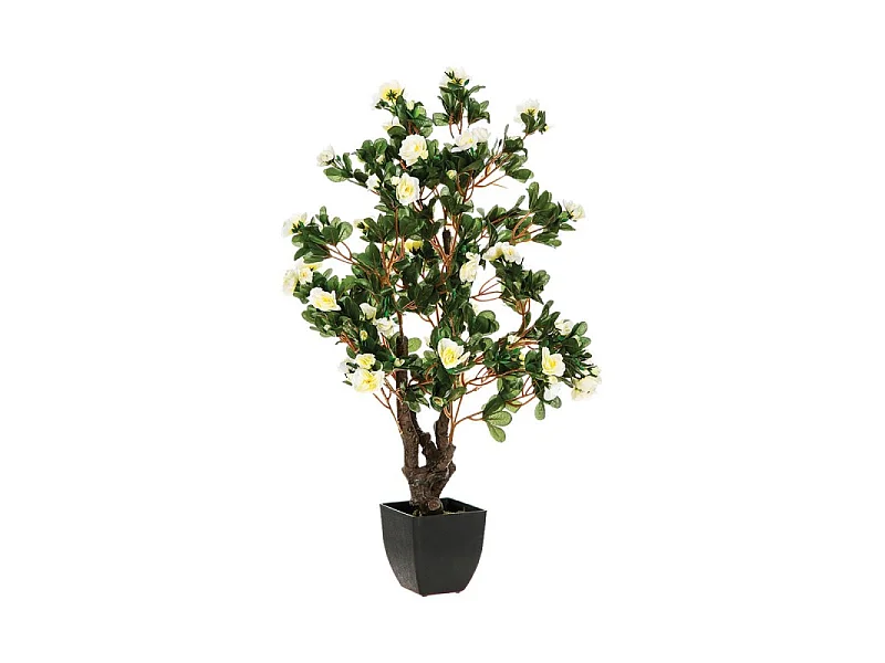 Plante Artificielle "Azalée" 81cm Blanc