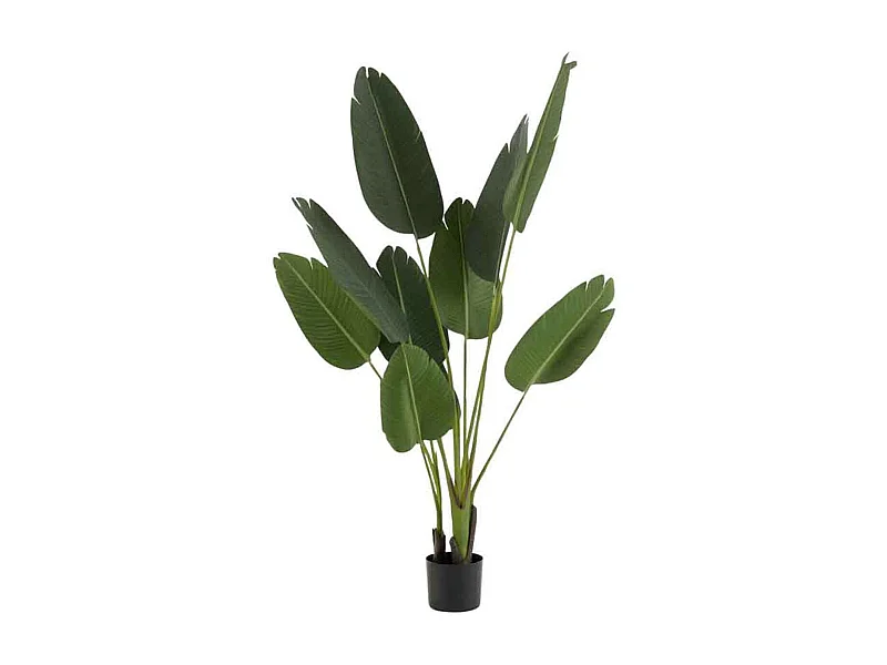 Plante Artificielle en Pot "Strelitzia" 165cm Vert