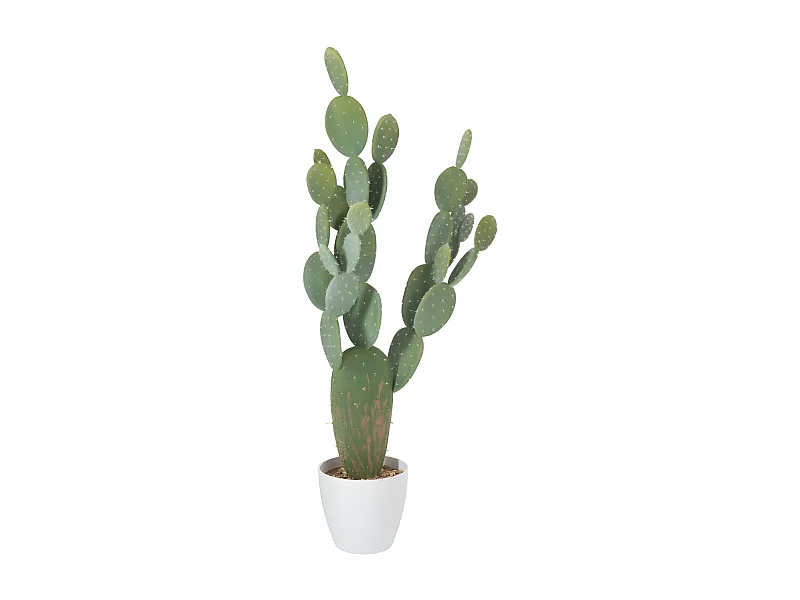 Plante Artificielle en Pot "Cactus" 135cm Vert