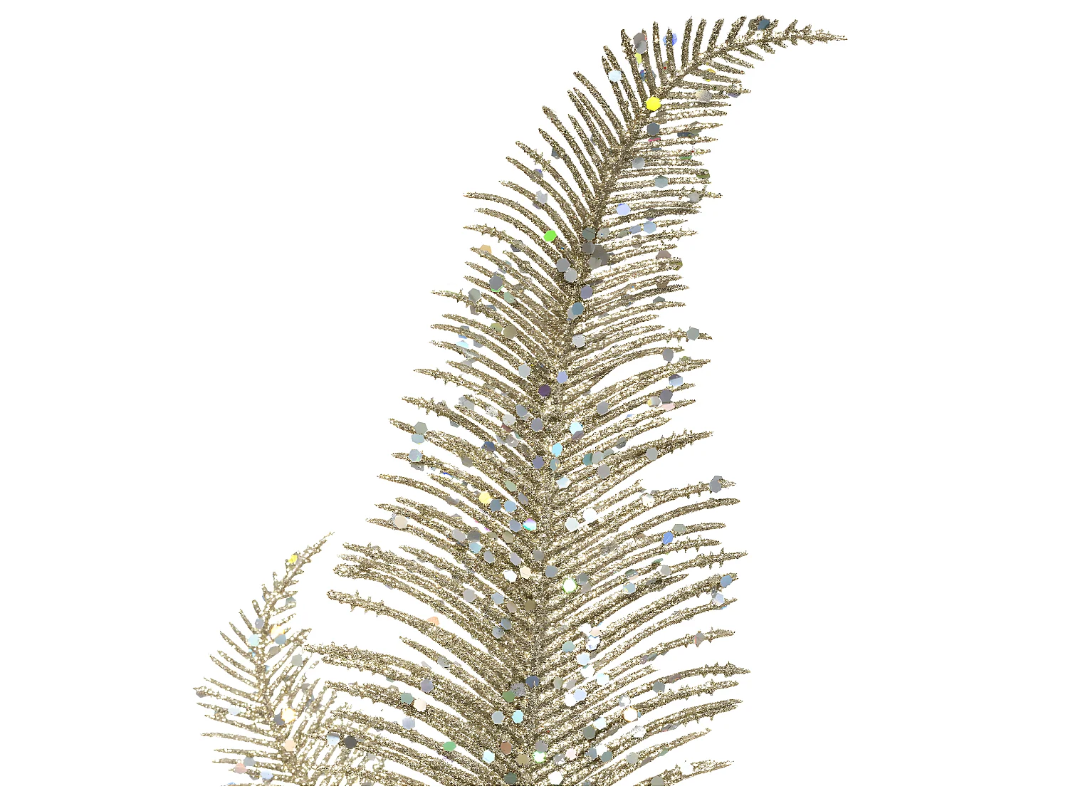 Branche de Fougère Déco "Héritage" 75cm Or