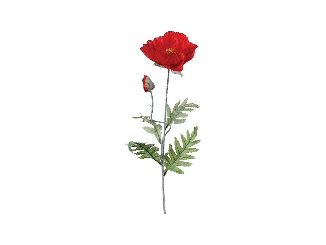 Fleur Artificielle "Coquelicot" 70cm Rouge