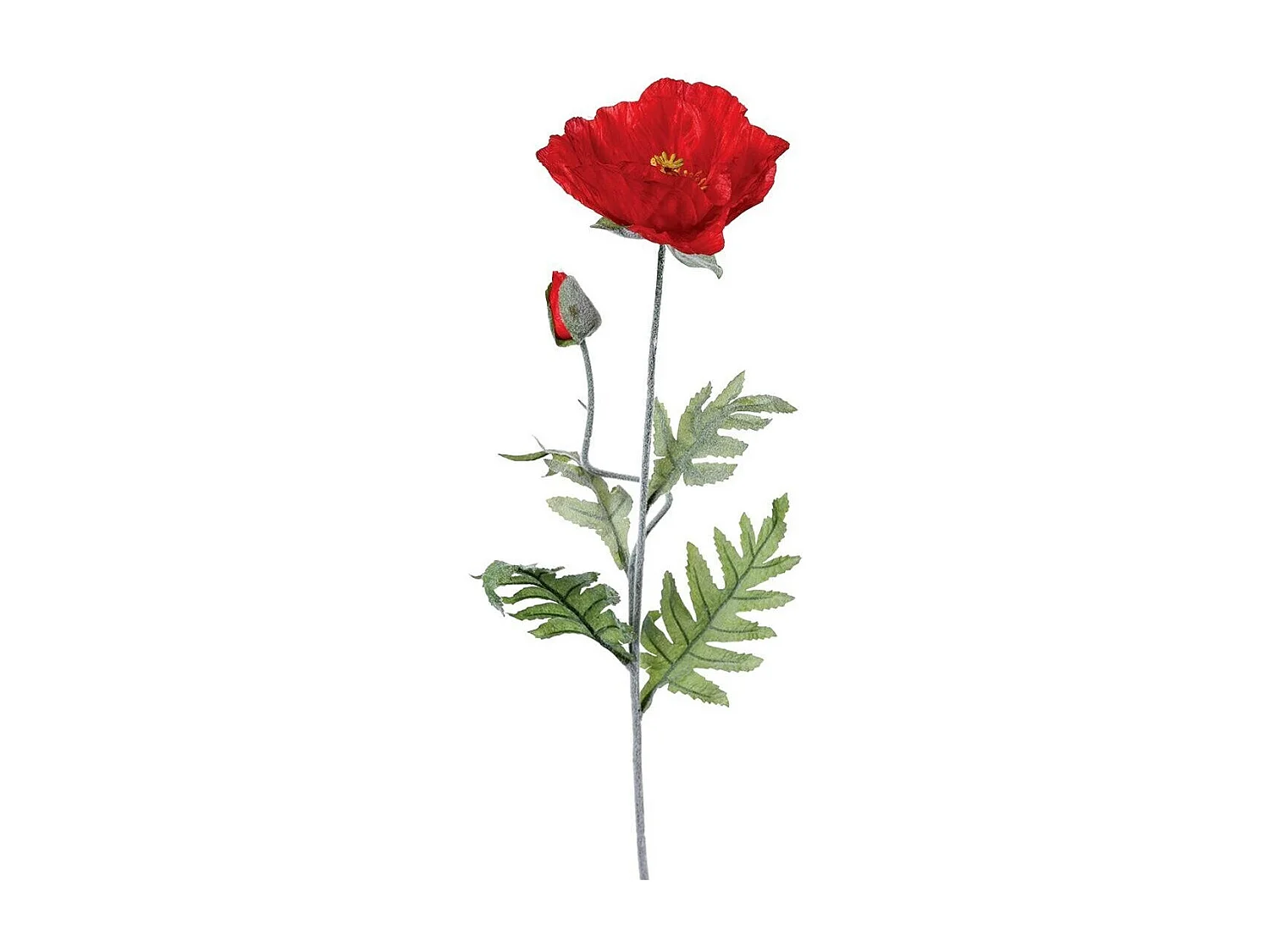 Fleur Artificielle "Coquelicot" 70cm Rouge
