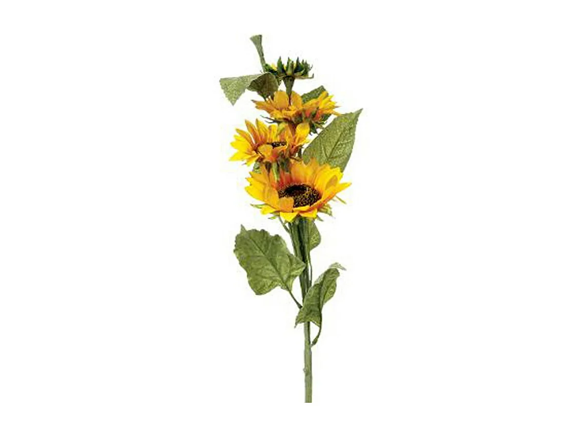 Fleur Artificielle "Tournesol" 80cm Jaune