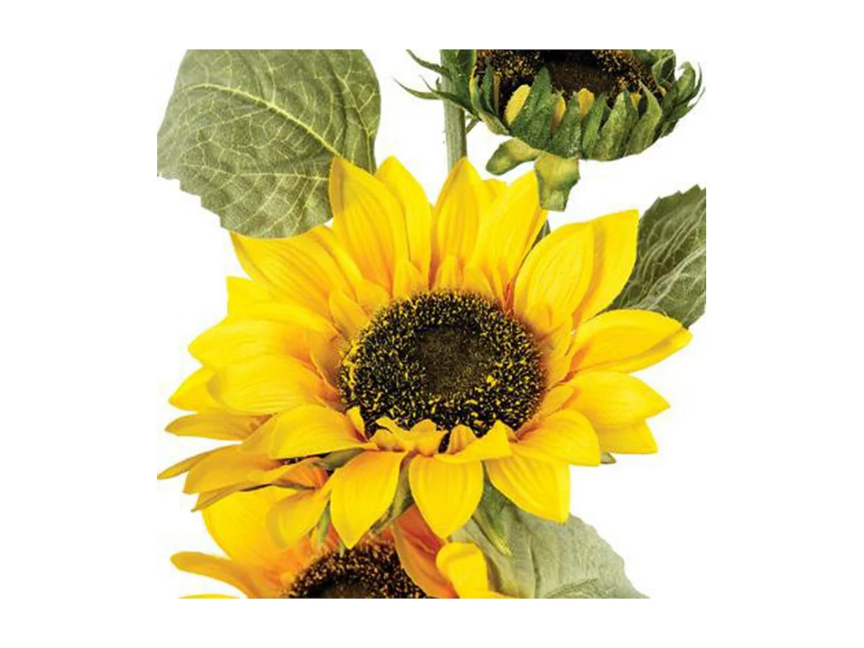 Fleur Artificielle "Tournesol" 80cm Jaune