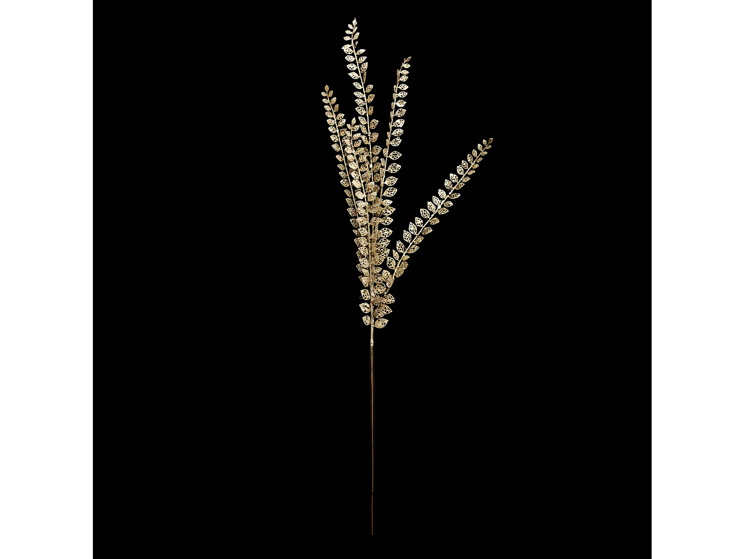 Branche 5 Feuilles "Galerie des Merveilles" 100cm Or