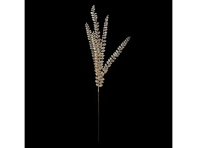 Branche 5 Feuilles "Galerie des Merveilles" 100cm Or